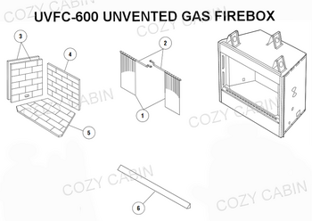 Superior Standard Series Unvented Firebox (UVFC-600) #UVFC-600